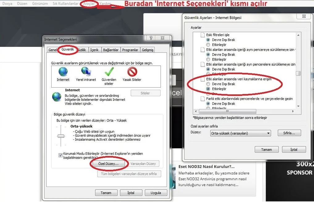 İnternet Explorer’da XML Görüntüleme Sorununun Çözümü?
